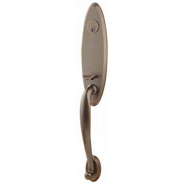 Oil Rubbed Bronze Handleset 4401TRTUS10BLH, EMTEK, Mfr# 4401TRTUS10BLH